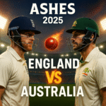 England vs Australia Ashes 2025 match poster